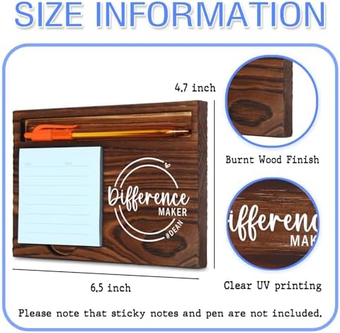 Dean Difference Maker Self-Stick Note Pad Holder Appreciation Gift for