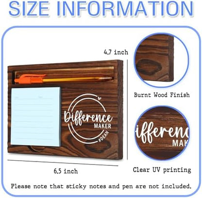 Dean Difference Maker Self-Stick Note Pad Holder Appreciation Gift for
