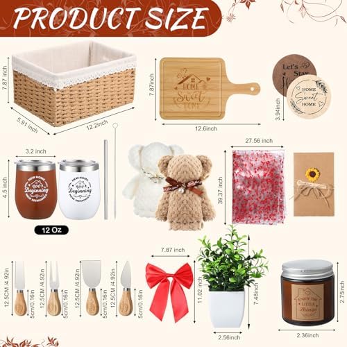 House Warming Gifts Basket 21 Pieces Housewarming Gift for New
