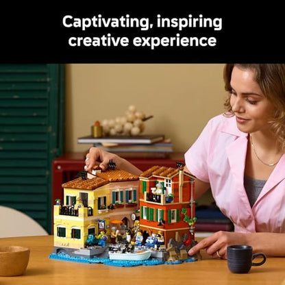 LEGO Ideas Italian Riviera Building Set for Adults - DIY Home & Office