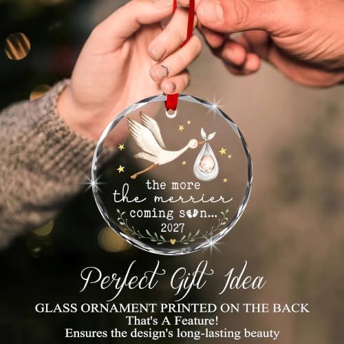 Christmas Pregnancy Reveal Ornament – Unborn Baby Christmas Keepsake