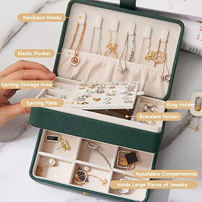 KOOAAICCHI Small Travel Jewelry Organizer Portable Jewelry