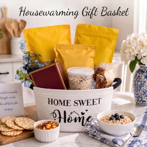 Yungyan House Warming New Home Gift Basket, Home Sweet Gift with