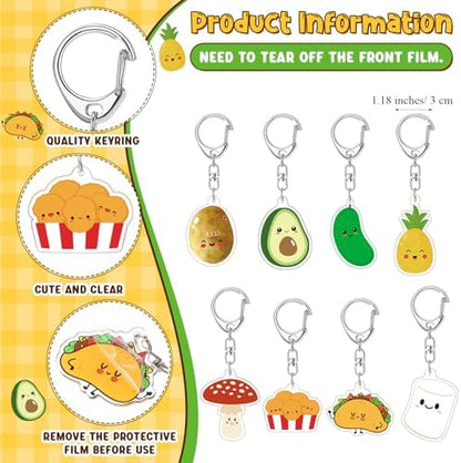 Landical Positive Food Keychain Food Service Gift