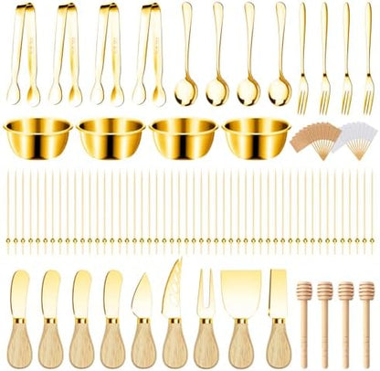 169 Pcs Charcuterie Boards Accessories Gold Charcuterie Utensils