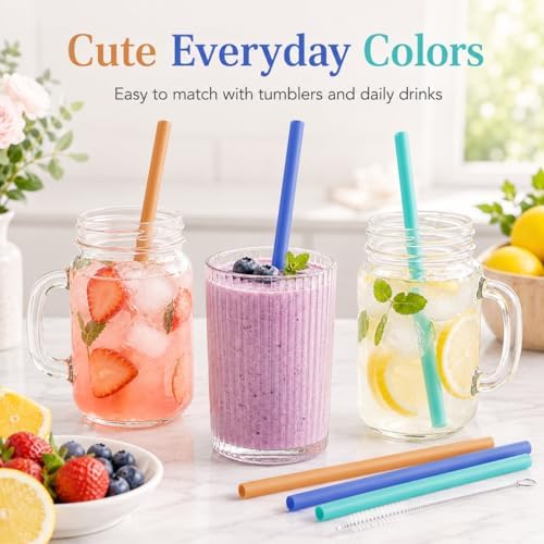 Joshey Replacement Straws for Owala FreeSip 24oz & 32oz, 6 Pack