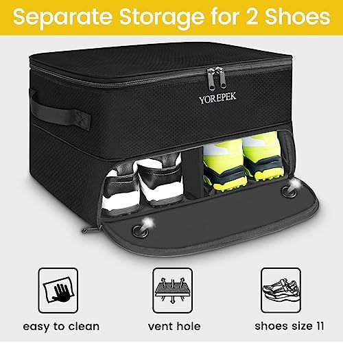 YOREPEK Golf Gifts for Men, 2 Layer Golf Trunk Organizer for 2 Pair