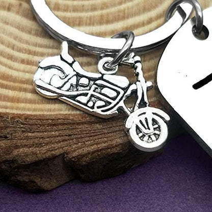Vadaka Biker Gift Ride Safe Keychain Motorcycle Jewelry Valentine's