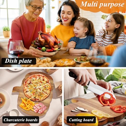 Halloween Pumpkin Kitchen Decor Wood Charcuterie Cutting Board Fall