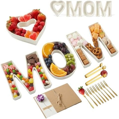 Mother’s Day & Birthday Gifts for Mom - Ceramic "MOM" Letter Candy
