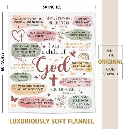 Christian Gifts for Women, Christian Blanket, Birthday Gifts for Women