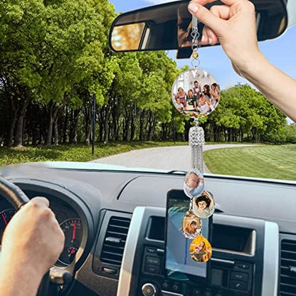 Personalized Photo Crystal Pendant for Car Home Hanging Ornaments