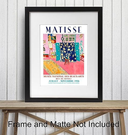 Matisse Aesthetic Wall Art 11x14 - Mid Century Modern Minimalist