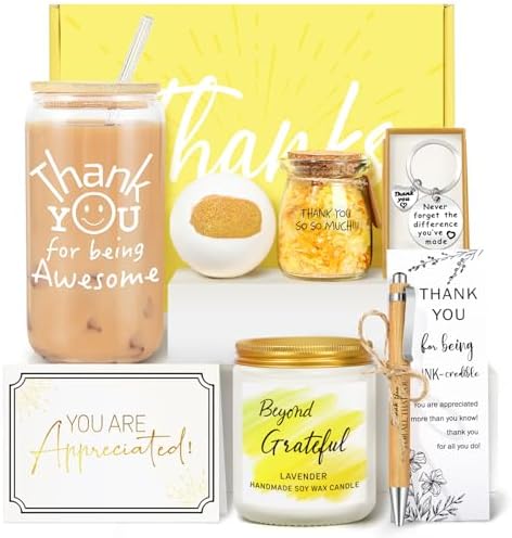 iAOVUEBY Thank You Gifts for Women, 7PCS Employee Appreciation Gifts