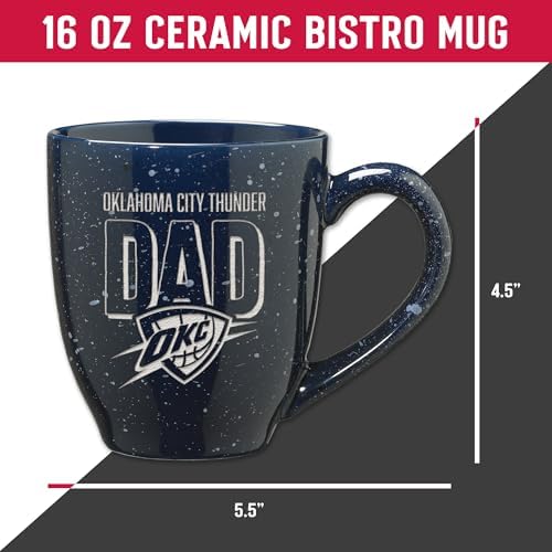 Rico Industries NBA Basketball Dad 16 oz Team Color Laser Engraved