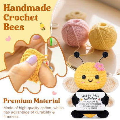 Mini 18th Birthday Gifts for Girl, Mini Cute Bee Gifts for 18 Year Old