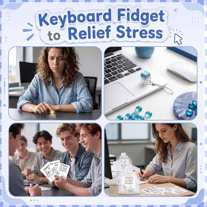 Yuntau 24 Set Inspirational Motivational Gifts Keyboard Fidget