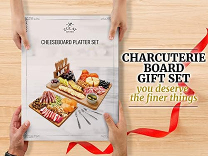 Zulay Charcuterie Board Set Large - Great White Elephant Gift