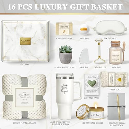 Self Care Gifts for Women, 16PC Get Well Soon Gift Baskets for Women