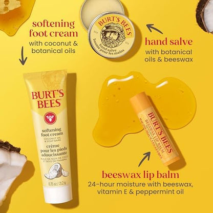 Burt's Bees Essentials Kit Gift Set, 5 Travel Size Products