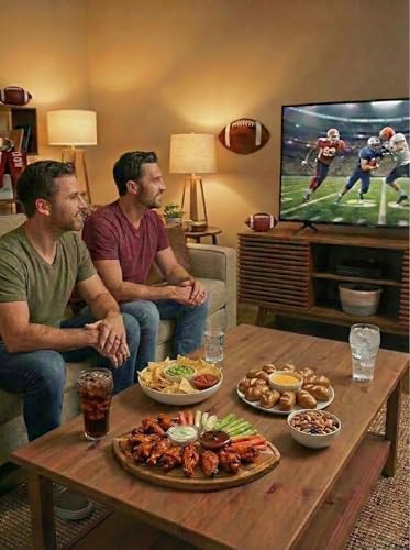 American Football Charcuterie Board 16X9.5 Inch, Game Day Hosting Tray