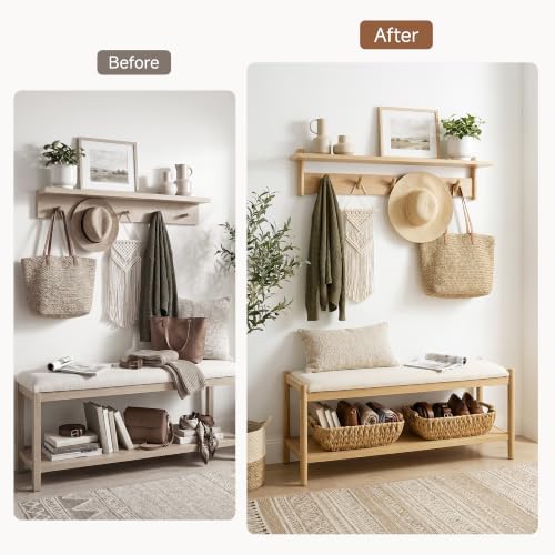 StorageWorks Wicker Baskets for Shelves, Hyacinth Storage Baskets