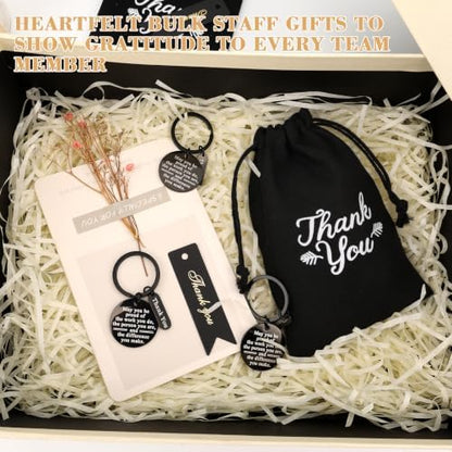 NICEMOVIC 45 Pcs Employee Thank You Gifts Bulk, Thank You Keychain