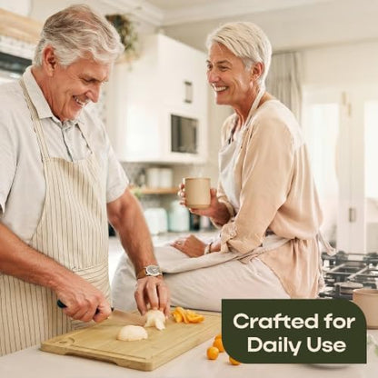 ROYAL CRAFT WOOD Wooden Cutting Boards for Kitchen Meal Prep & Serving