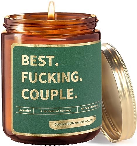 Funny Candle for Couples Anniversary, Wedding Engagement, Housewarming