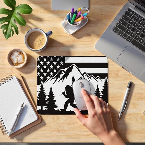 Bigfoot Mouse Pad, Funny Bigfoot Mousepad for Desk Home Office