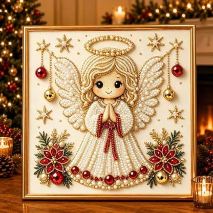6 PACK Christmas Pearl Diamond Art Kits With Frame for Adults Diamond