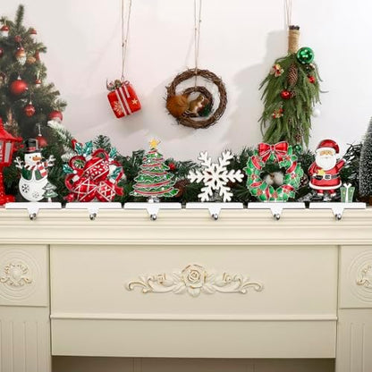 Stocking Holders for Mantle Set of 6 Stocking Hangers Weighted Mantel
