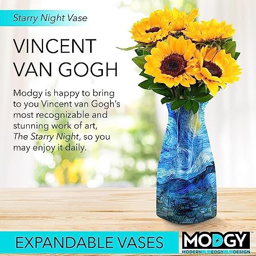 MODGY Collapsible and Expandable Plastic Flower Vase, Unbreakable