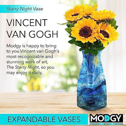 MODGY Collapsible and Expandable Plastic Flower Vase, Unbreakable