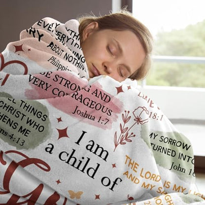 Christian Gifts for Women, Christian Blanket, Birthday Gifts for Women