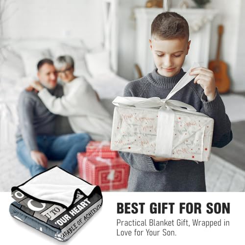 Son Birthday Gifts Ideas from Mom Dad - to My Son Blanket 50"x60"