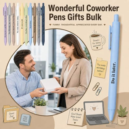 Funny Pens for Adults, 10 Pcs Sarcastic Pens and Coworker Gifts for