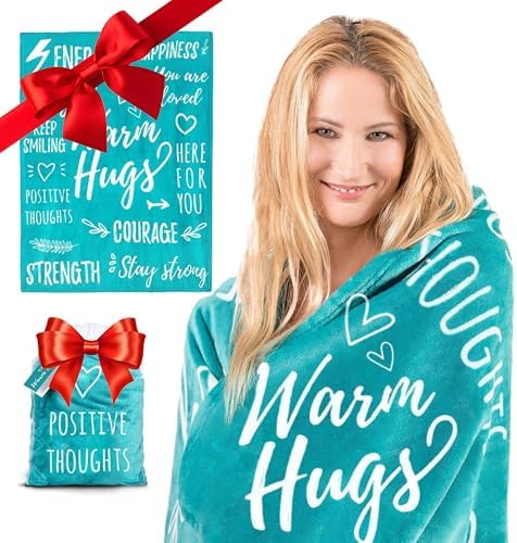 EasyFluffy Get Well Gift for Women & Men - Super Soft Hug Blanket with