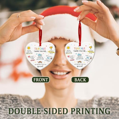 Teacher Ornaments for Christmas Tree 2026, Thank You Gifts for