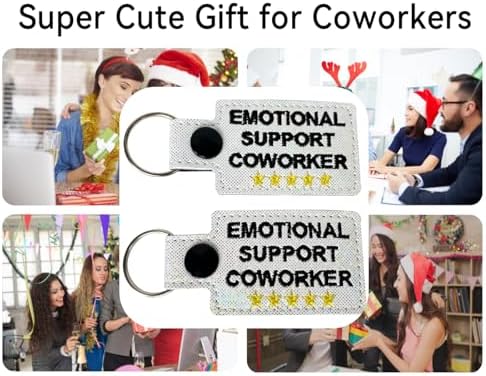 Coworker Gifts: Emotional Support Keychain for Work Bestie & Christmas
