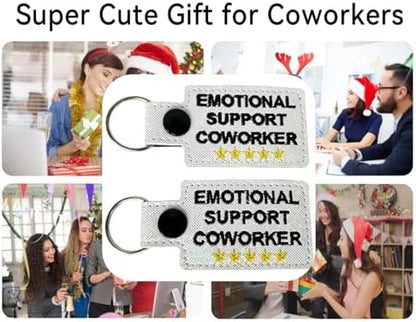 Coworker Gifts: Emotional Support Keychain for Work Bestie & Christmas
