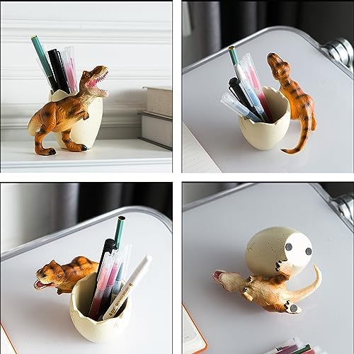 Dinosaur Pencil & Pen Holder for Desk, Kids Toothbrush Holder