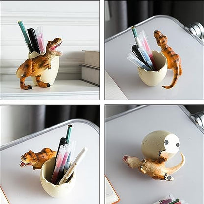 Dinosaur Pencil & Pen Holder for Desk, Kids Toothbrush Holder