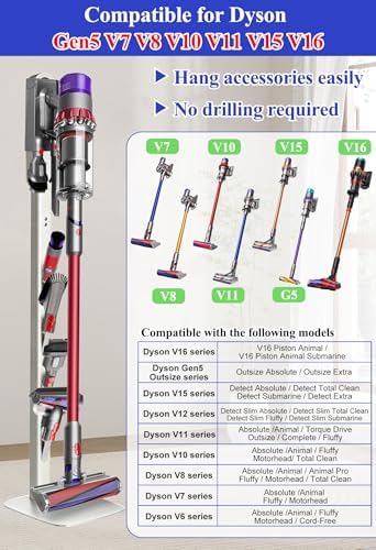 Vacuum Stand for Dyson Gen5detect V16 V15 V12 Handheld Cordless