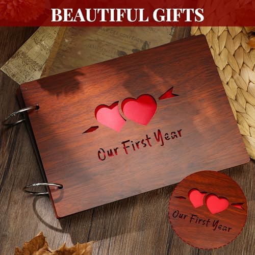 Cinnvoice One Year Anniversary Scrapbook Photo Album, Our First