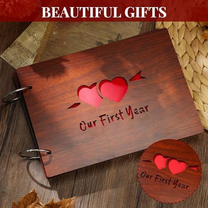 Cinnvoice One Year Anniversary Scrapbook Photo Album, Our First