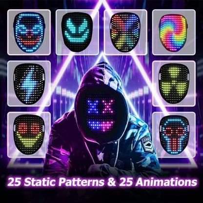 Mr.Pang LED Light Up Mask with Gesture Sensing, Kids Toys Gifts for