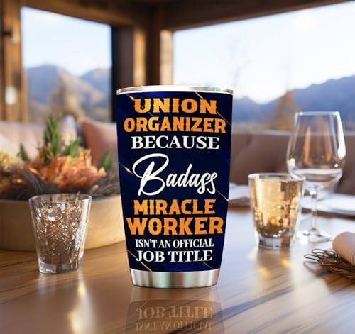 Union Organizer Tumbler 20oz – Stainless Steel Insulated Travel Mug