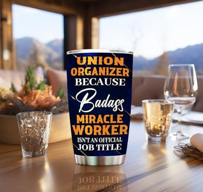 Union Organizer Tumbler 20oz – Stainless Steel Insulated Travel Mug