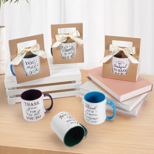 LemonRoad 6 Set Employee Appreciation Gifts 12 oz Thank You Mug and
